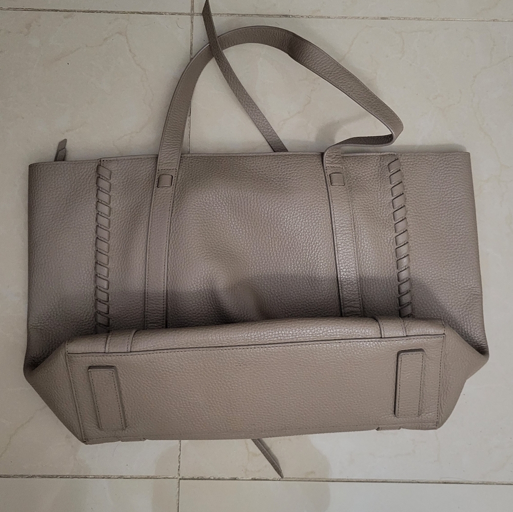 AllSaints Leather Braided Tote Bag